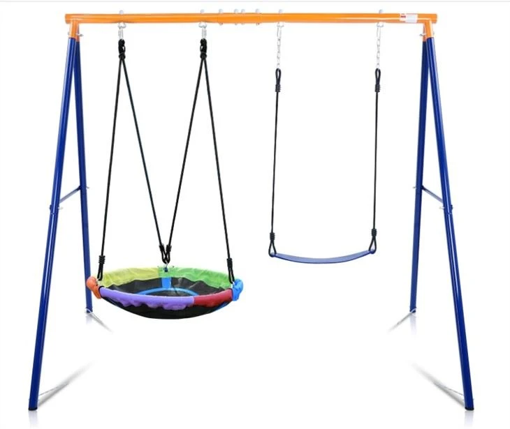 Metal Double Swing Set